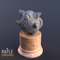 Clefairy-Deluxe-1.png Fichier STL gratuit Pokemon ornemental - Clefairy・Plan imprimable en 3D à télécharger