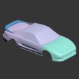 MR202.jpg STL file Toyota MR2 MK2 190mm RC car body・3D printing template to download