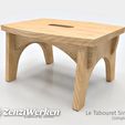 99c50a2ec1881383e8233885fc0b4801_display_large.jpg Fichier STL gratuit Le Tabouret Simple (tabouret simple) cnc・Plan imprimable en 3D à télécharger