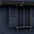 33.png Slavic traditionnal house with canopy and engraved roof edges (2) - Warhammer Age of Sigmar Alkemy Lord of the Rings War of the Rose Warcrow Saga