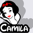 2camila-white-snow-size-205x215.png Snow white with name Camila (and without name) on Led Box  samelayer