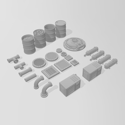 All.png Fichier 3D Éléments de construction et de terrain・Modèle à télécharger et à imprimer en 3D