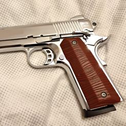 1.jpg COLT 1911 NEUE FORM BENUTZERDEFINIERTE GRIFF HOLZ TEXTUR