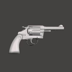 Colt-38-Police-Revolver_1.jpg STL file Colt 38 police Revolver for Action Figures 3D print model・3D printing idea to download