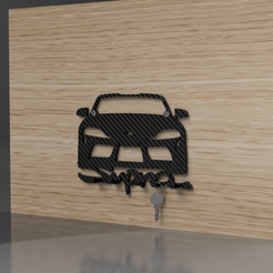 PERCHERO-TOYOTA-SUPRA.png STL file TOYOTA SUPRA COAT RACK・Model to download and 3D print