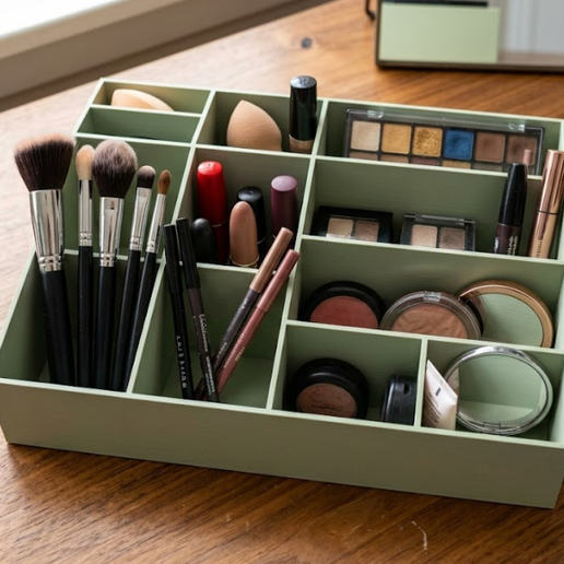 Make up Organizer - Cosmetic Multi-Divider Storage Box