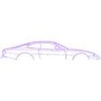 xk8 2000.stl Wall Silhouette: Jaguar Set