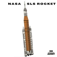 A.png Archivo STL Space Launch System - SLS - Cohete de la NASA・Diseño imprimible en 3D para descargar