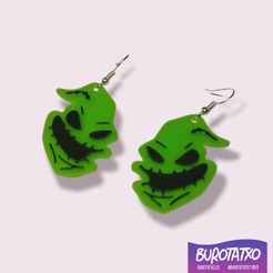 oogieboogie.jpg STL-Datei Oogie Boogie-Ohrringe・3D-Drucker-Vorlage zum herunterladen