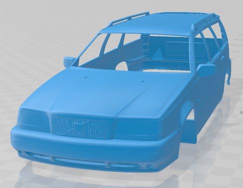 Volvo 850 Wagon 1992 Printable Body Car - 3D model önizlemesi