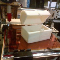 Hinged Treasure Chest with Latch