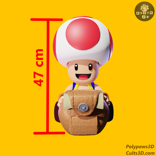 🍿 Toad POPCORN BUCKET - Palomera Super Mario Galaxy・Archivo STL para ...