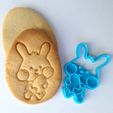 5.jpg Cute Easter Bunny Boy Cookie Cutter and Stamp