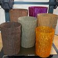 3D-Printed-Tree-Trunk-Vases.jpg Giant Redwood Tree Trunk Vase for Remixing