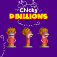 chicky.png PACK - D Billions - Chicky - Cha-cha - Boom boom - Lala + key chain