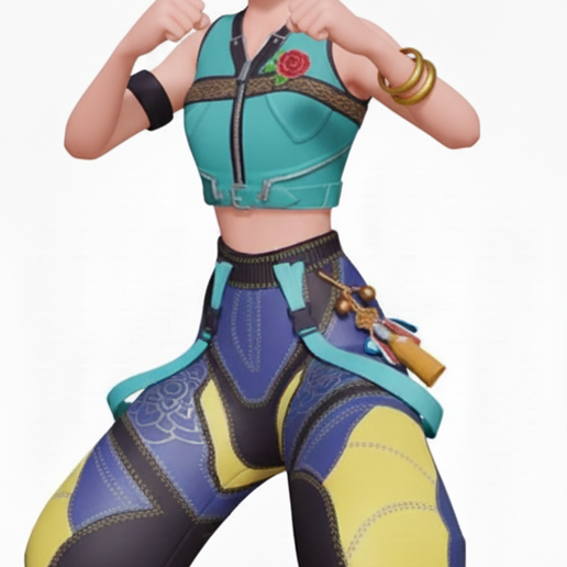 ZOEY HUNTRIX kpop- demon hunters v6 3D model