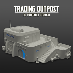 UAV TU tea CU AY Dune One - Trading Outpost - SciFi / Star Wars / 40 K Tabletop Terrain