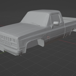 screen.png Archivo STL 1981-87 Silverado cabina simple cama corta・Plan de impresión en 3D para descargar