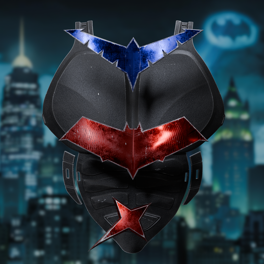 Redhood, Nightwing,Red X and Plain Armour bundle set 3D printable STL files