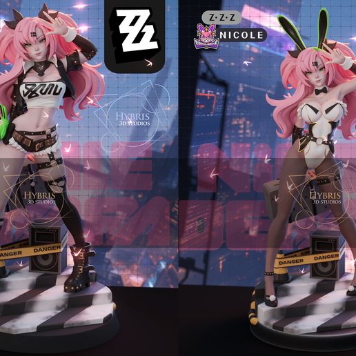 Nicole Demara Commercial Package - Zenless Zone Zero | Resin Figure STL (Commercial License)