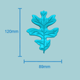 gsize.png 13 Oak Tree Leaves Collection - Molding Artificial EVA Craft