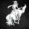2.png Cowgirl and Bucking Horse STL