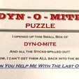 Label.jpg DYN-O-MITE Puzzle