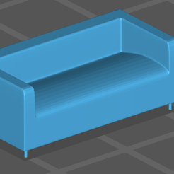 klippan.png Archivo STL Sofá Klippan de 2 plazas de IKEA Escala 1:6/1:16/1:87・Modelo de impresión 3D para descargar