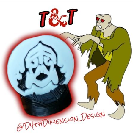 Zombie - D&D set - D&D Minis - D&D Miniatures - D&D Zombie Coin - Token - Miniature - Dungeons and Dragons Evil PG