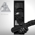 3.png Darth Vader aus „Star Wars“ mit ausgestreckter Hand – „Book Nook“ STL – 3D-Druck-Modell für Regal-Einsatz
