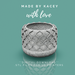 20.png STL-Datei 3D-Druckbare STL-Datei. Büro- oder Heimdekoration: Pot Planter Design für eine Sukkulenten, Bonsais, und verschiedene Pflanzen - Instant Download - Pot 6・Modell zum Herunterladen und 3D-Drucken