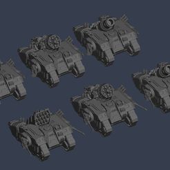 arquitor-bombards.jpg Archivo 3D gratis Tiny Medium Reverse Tank Classic Bombard (6-8mm)・Objeto imprimible en 3D para descargar