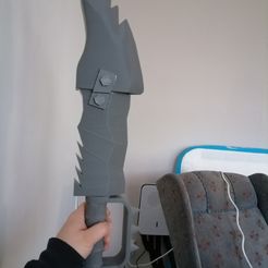 IMG_20230524_204923.jpg STL file Orc Sword Choppa・Template to download and 3D print