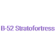 B-52 Stratofortress_name.stl Wall silhouette - US Military Aviation - B-52 Stratofortress