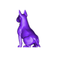 bull_terrier_sitting.stl 3D Model STL  file  Bull Terrier Sit