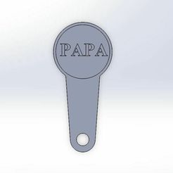 Einkaufschip-PAPA-Schlüsselanhänger-01.jpg Shopping Chip PAPA Llavero