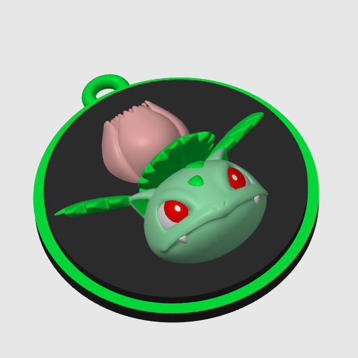 🗝️ Ivysaur Keychain STL File – 3D Print Fan Art・ 3D File for 3D ...