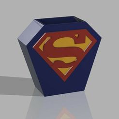 lapicero-superman.jpg STL file Superman penholder pen・3D printer model to download