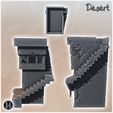 4.jpg Desert building with exposed external stairs and glazed room upstairs (17) - Canyon Sandy Landscape 28mm 15mm RPG DND Nomad Desertland African Middle East