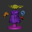 91.jpg Baby Yoda - Holding Chewing and  Reaching for the Ball - Fan Art