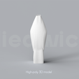 B_5_Renders_1.png Niedwica Vase B_5 | 3D printing vase | 3D model | STL files | Home decor | 3D vases | Modern vases | Floor vase | 3D printing | vase mode | STL