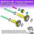 MRCC_MrCrawley_Gearbox_08.jpg MyRCCar Mr. Crawley Gearbox / Transmission, SCX10 style