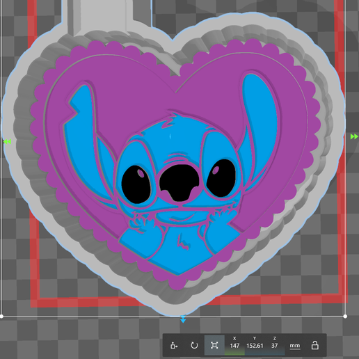 Archivo STL Stich Molde de San Valentín 🪔 ・Plan de impresión en 3D para ...