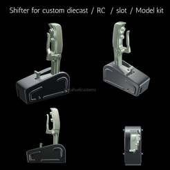 New-Project-2021-09-13T214450.299.png Fichier STL Shifter pour kit personnalisé diecast / RC / slot / Model kit・Plan pour impression 3D à télécharger