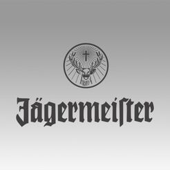 1.jpg Archivo STL Logotipo de Jagermeister・Modelo de impresión 3D para descargar