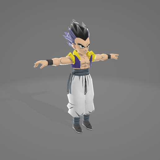 Gotenks – Fusion Warrior Inspired by DBZ 3D model