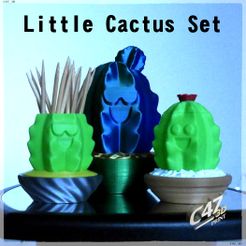Little Cactus Set STL file Little Cactus Set・3D printer design to download