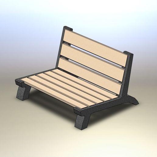 Bench - 3D model önizlemesi