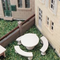 20190209_112759.jpg Fichier STL Table de jardin avec bancs en beton・Modèle à télécharger et à imprimer en 3D