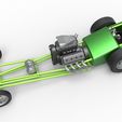3.jpg Diecast Motore anteriore dragster vecchia scuola con V8 Scala 1:25